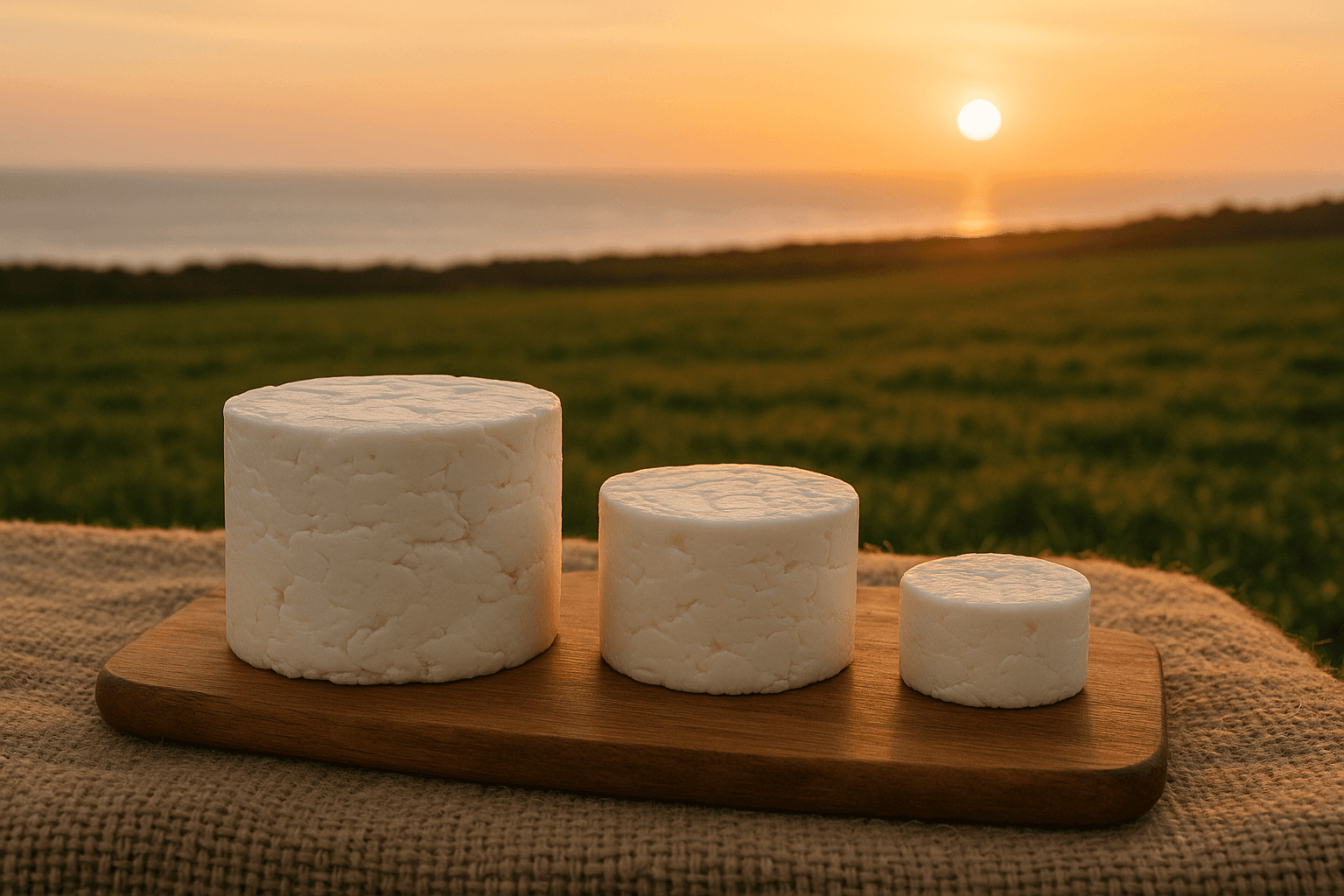 Queijos com Por do Sol